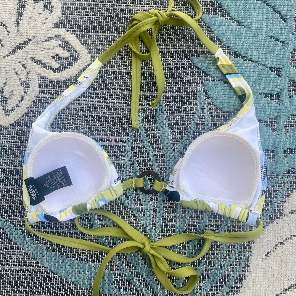 🌟3/$10! Mossimo Colorblock Triangle Cut Halter Style BikiniTop - Picture 9 of 12